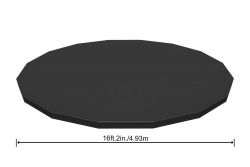 Тент для каркасного бассейна 488см (D493см) 4 шт/упак 58249 Бествей - фото 4