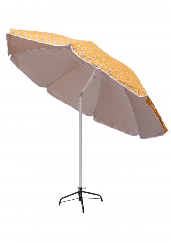 Зонт пляжный фольгированный (200см) 6 расцветок 12шт/упак ZHU-200 (расцветка 1) - фото 5