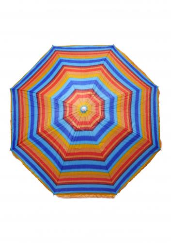 Зонт пляжный фольгированный (240см) 6 расцветок 12шт/упак ZHU-240 (расцветка 1) - фото 8