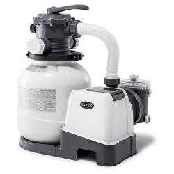 Бассейн каркасный (732х366х132см)+ песочный насос-фильтр, лестница, тент, подстилка  26364 - фото 6