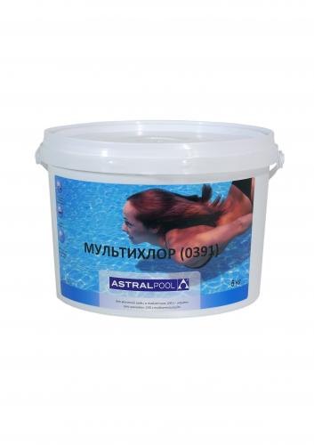 мультихлор для жесткой воды таблетки 250 г (0391), 5 кг шт/упак 40936 - фото 1